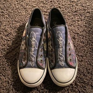 Ed Hardy Sequin Sneakers
